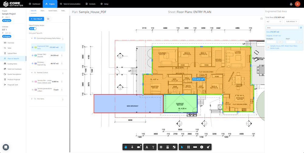 The Core Estimator software interface